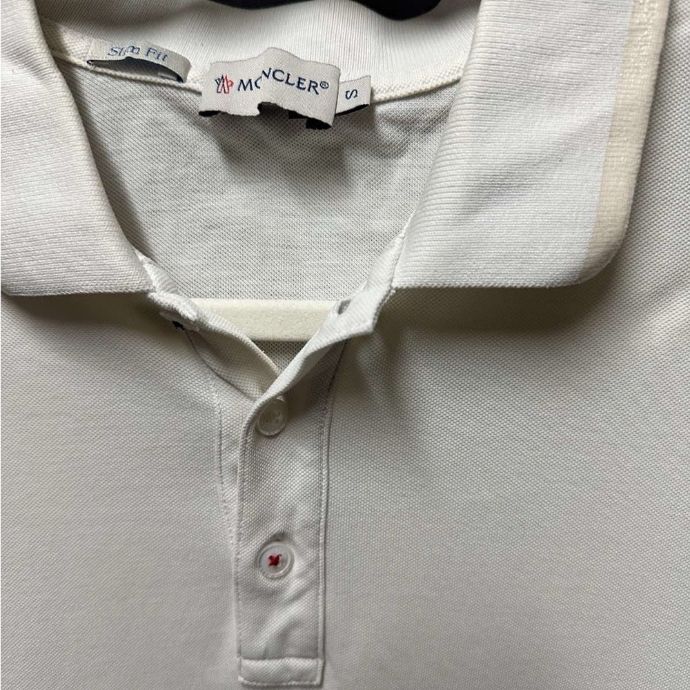 Moncler Classic White Polo Shirt - Picture 2 of 12